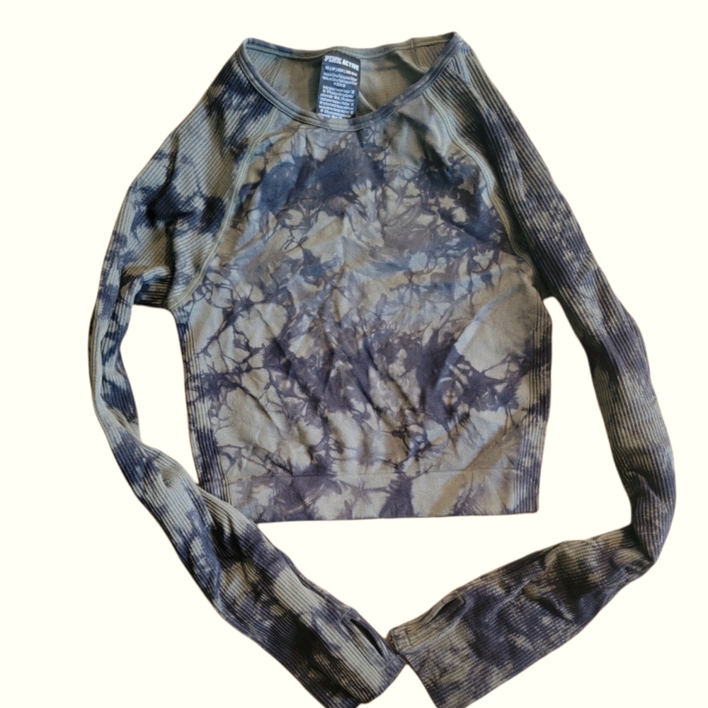 PINK cropped active shirt sz xs